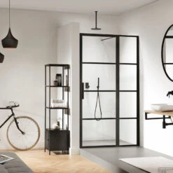 Nisdeur Sealskin SOHO 120x210 Cm 8mm Helderglas (Rechts Draaiend)