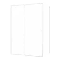 Sealskin Contour Schuifdeur Met Zijwand 120x90x200 Cm, 6 Mm Helder Veiligheidsglas Met Antikalklaag Mat Wit -Sealskin 123 1223