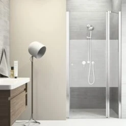 Sealskin Swingdeur Voor Nis Code R 2-delig 80x197 Cm Met Gesatineerde Band