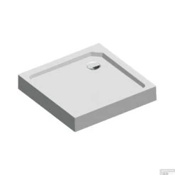 Douchebak Sealskin Fusion Vierkant 80x80 Cm Met Voorpaneel Wit