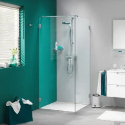 Douchecabine By Sealskin 'I AM' 100x100 Cm RVS Helder Glas + Antikalk