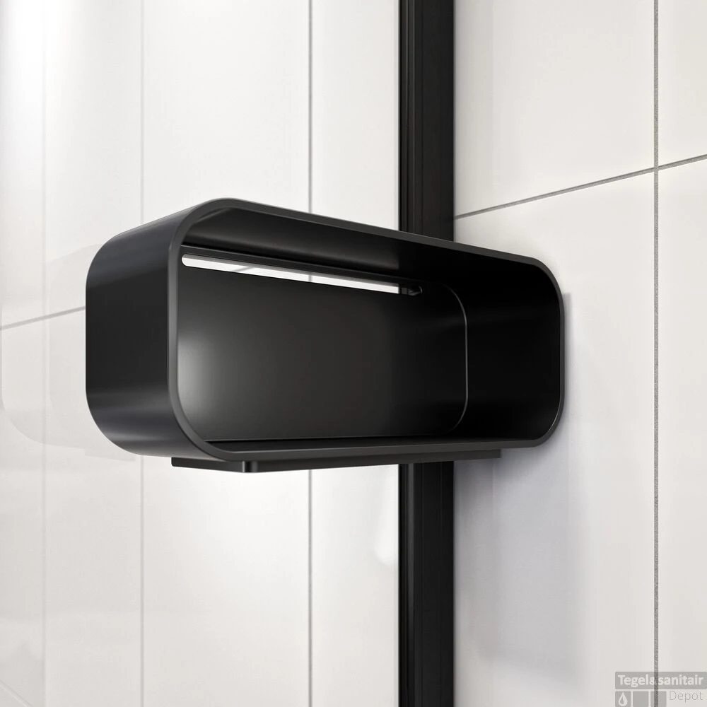 Inloopdouche Type A3 Met Douchemand En Helder Veiligheidsglas Met Antikalklaag Sealskin Inc. 140x200 Cm Mat Zwart 6 Inloopdouche Type A3 Met Douchemand En Helder Veiligheidsglas Met Antikalklaag Sealskin Inc. 140x200 Cm Mat Zwart - Afbeelding 6