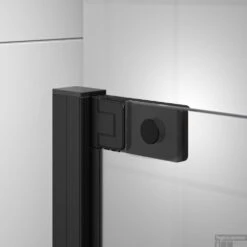 Draaideur En Zijwand Met Douchemand En Helder Veiligheidsglas Met Antikalklaag Sealskin Inc. 100x100x200 Cm Zwart -Sealskin 8720314711981 6