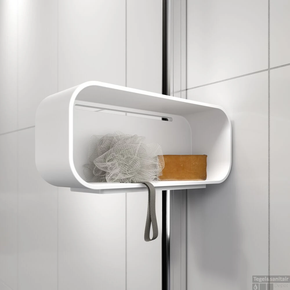 Inloopdouche Sealskin Inc. Type A1 Met Douchemand En Helder Veiligheidsglas Met Antikalklaag 140x30x200 Cm Zilver 4 Inloopdouche Sealskin Inc. Type A1 Met Douchemand En Helder Veiligheidsglas Met Antikalklaag 140x30x200 Cm Zilver - Afbeelding 4