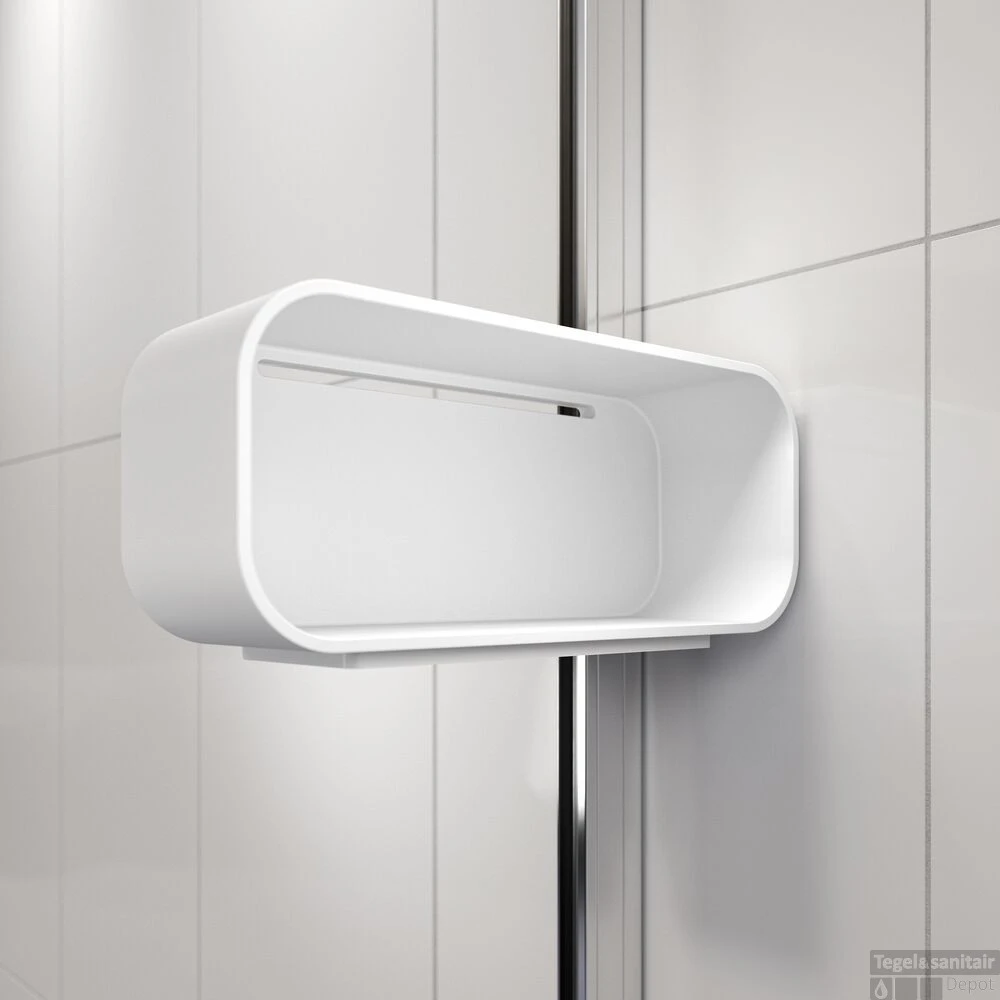 Inloopdouche Sealskin Inc. Type A1 Met Douchemand En Helder Veiligheidsglas Met Antikalklaag 140x30x200 Cm Zilver 5 Inloopdouche Sealskin Inc. Type A1 Met Douchemand En Helder Veiligheidsglas Met Antikalklaag 140x30x200 Cm Zilver - Afbeelding 5