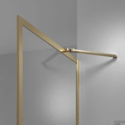 Inloopdouche Sealskin Contour Type A3 98x200 Cm, 6 Mm Helder Veiligheidsglas Met Antikalklaag Goud Geborsteld -Sealskin 8720553520610 3 1