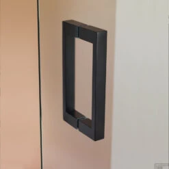 Swingdeur By Sealskin 'I AM' 100x200 Cm Mat Zwart Helder + Antikalk -Sealskin ck181006195100 swingdeur get wet by sealskin i am 100x200 cm mat zwart helder antikalk 2