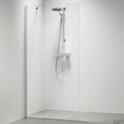 Inloopdouche Sealskin Type A3 100x195 Cm Zilver Hoogglans Helder Glas