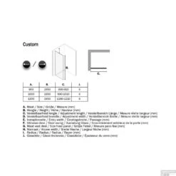 Inloopdouche Sealskin Type A3 120x195 Cm Zilver Hoogglans Helder Glas -Sealskin cpa3120d260100 inloopdouche sealskin type a3 120x195cm zilver hoogglans helder glas tech