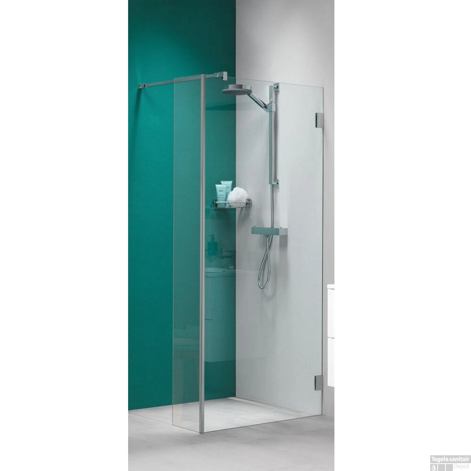 Inloopdouche By Sealskin 'I AM' Type A1 90x200 Cm Chroom/Zilver Helder Antikalk + Zijdeel 30x200 Cm 7 Inloopdouche By Sealskin 'I AM' Type A1 90x200 Cm Chroom/Zilver Helder Antikalk + Zijdeel 30x200 Cm - Afbeelding 7