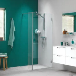 Inloopdouche By Sealskin 'I AM' Type A1 100x200 Cm RVS Helder Antikalk + Zijdeel 30x200 Cm