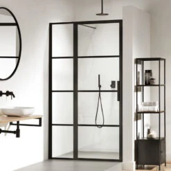 Nisdeur Sealskin SOHO 100x210 Cm 8 Mm Helderglas (Rechts Draaiend)