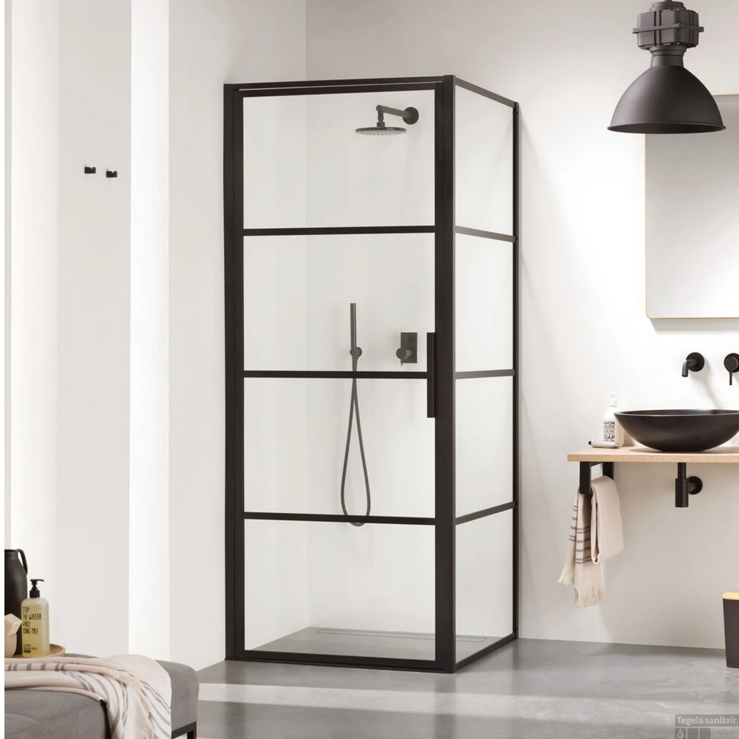 Zijwand Sealskin SOHO 50x210 Cm 8 Mm Helderglas 2 Zijwand Sealskin SOHO 50x210 Cm 8 Mm Helderglas - Afbeelding 2